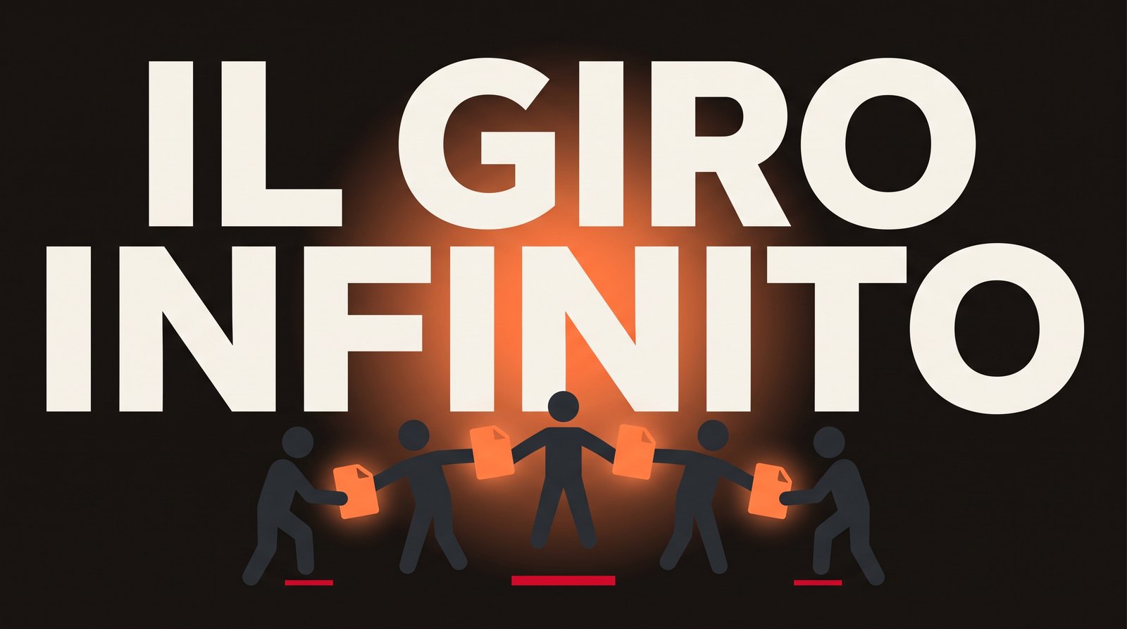 Un documento che passa di mano in mano lungo una catena di persone