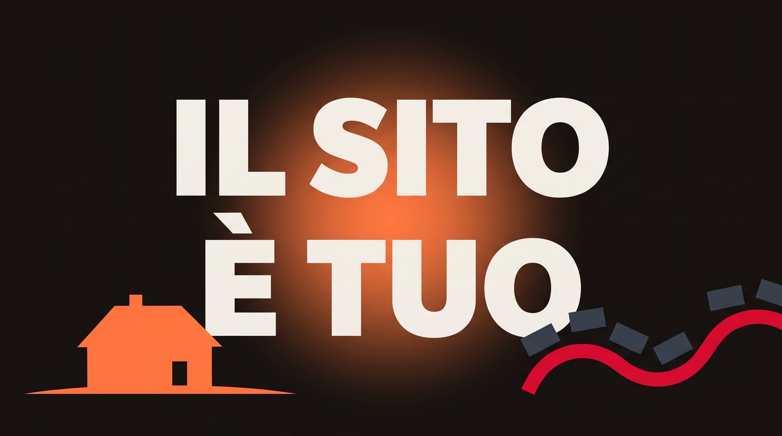 Una casa su terreno solido accanto a tessere che galleggiano su un’onda