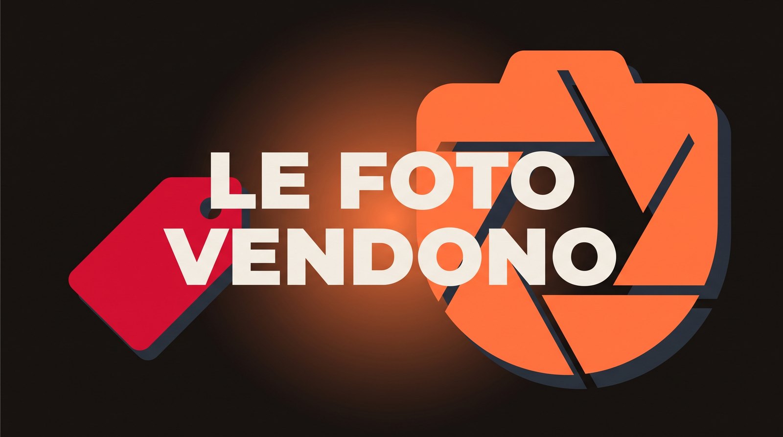 Un obiettivo fotografico grande accanto a un cartellino del prezzo piccolo
