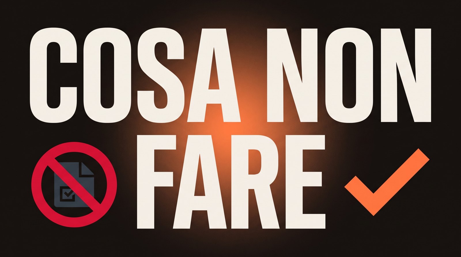Un divieto accanto a un segno di spunta