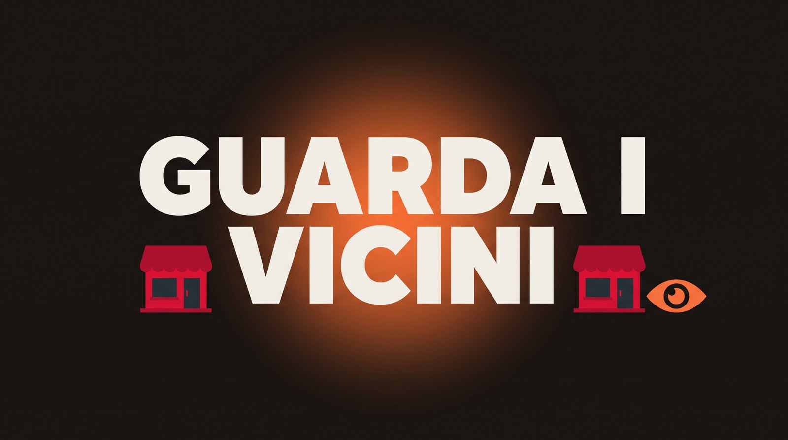 Due vetrine di negozio viste attraverso un occhio