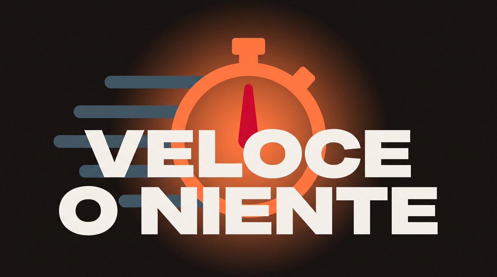Un cronometro con scie di velocità