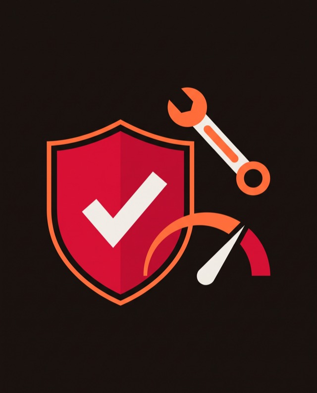 Scudo di manutenzione con verifica superata