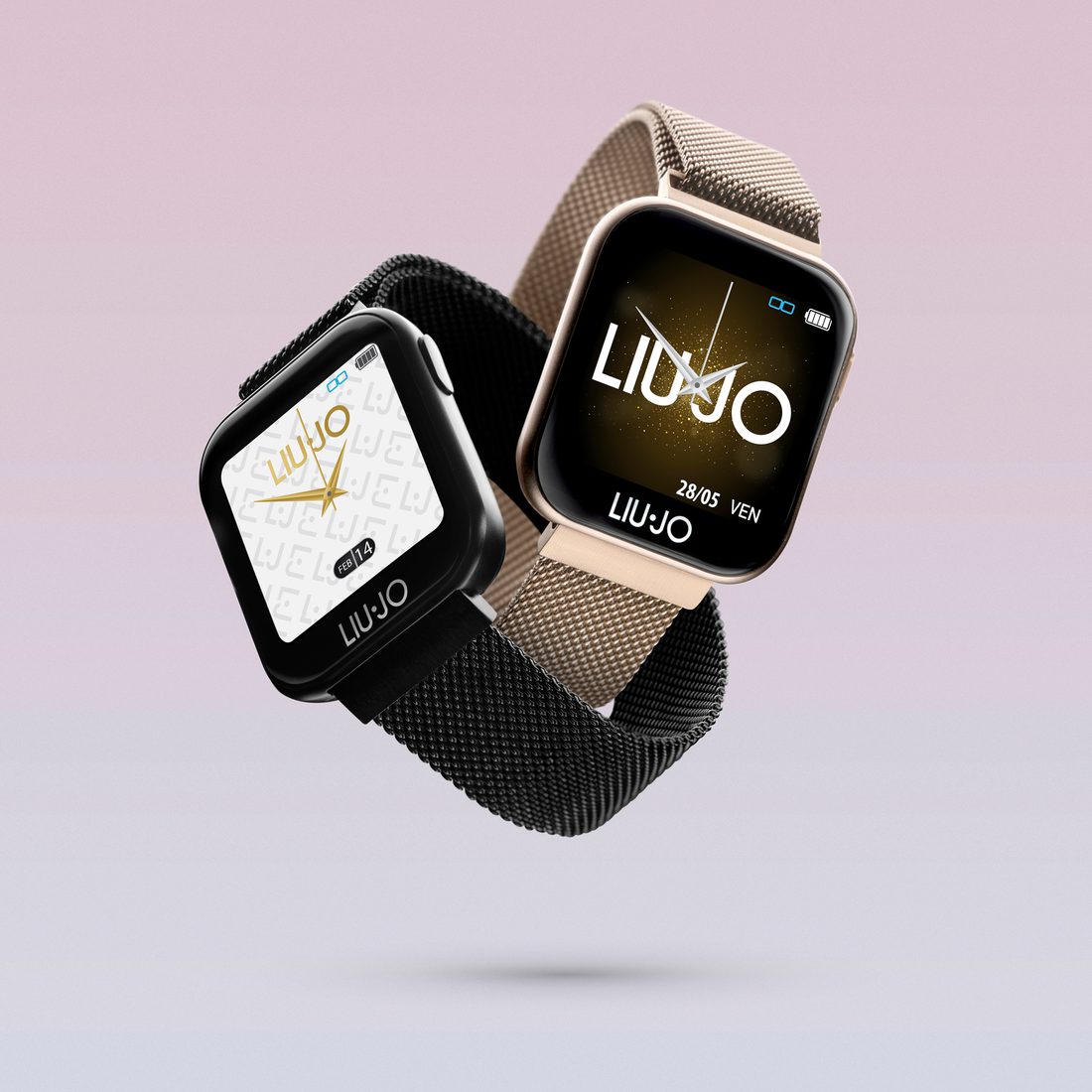 Smartwatch Liu Jo nero e oro rosa